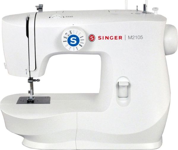 Ραπτομηχανή Singer M2105 Αυτόματη, 8 Σχέδια Βελονιάς, Φωτισμός LED, Λευκή