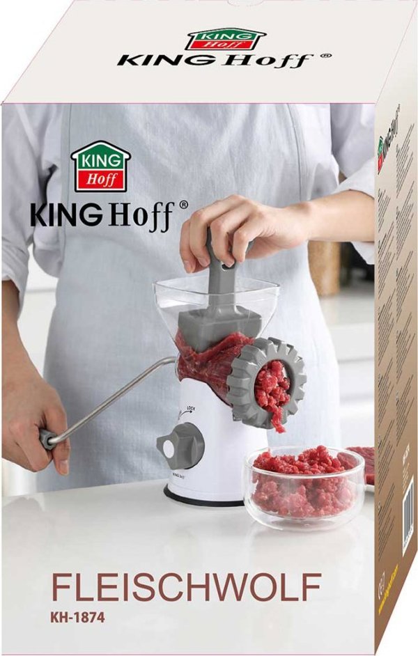 Μηχανή Άλεσης Κρέατος KingHoff KH-1874 Χειροκίνητη από Ατσάλι