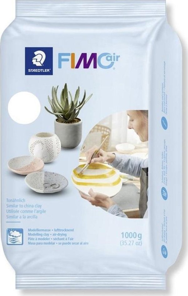 Staedtler Fimo Air Basic Πηλός Μοντελισμού 1kg Λευκός
