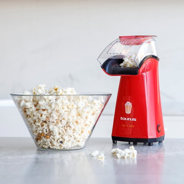Taurus Pop N Corn Μηχανή για Ποπ Κορν, 1100W, Κόκκινο
