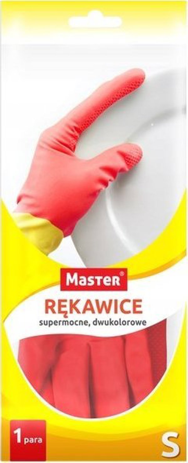 Master υπερ-ανθεκτικά γάντια, δίχρωμα, 1 ζεύγος S κόκκινα