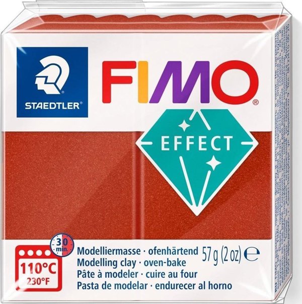 Staedtler Πηλός Fimo Soft 57g Θερμοσκληρυνόμενος Μεταλλικό Χρώμα Χαλκός