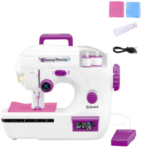 LeanToys Παιδική Ραπτομηχανή με Φώτα, Ήχους, Νήματα και Υλικά Ραπτικής