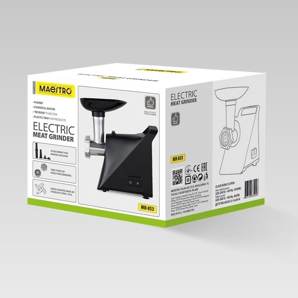 Μηχανή Άλεσης Κρέατος 1000W MR-853 MAESTRO