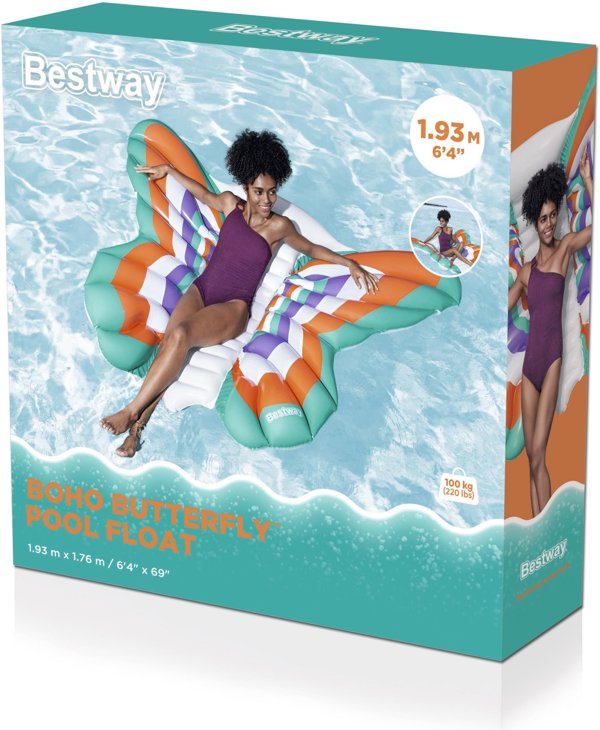 Materac motyl 193x176cm B43963 93819
