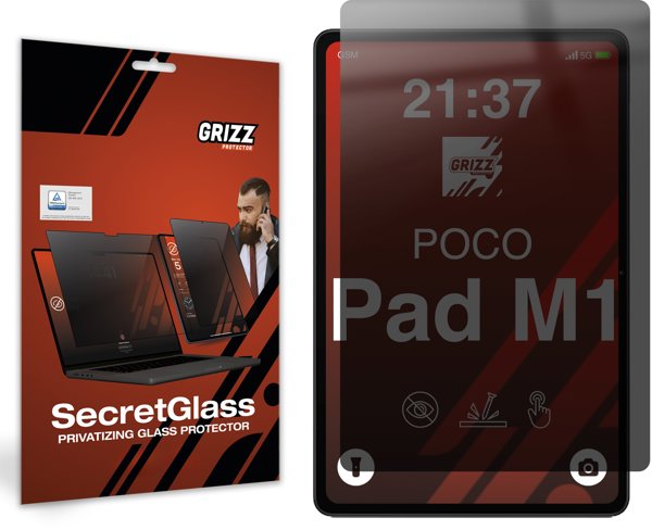 Ματ γυαλί ιδιωτικότητας GrizzGlass SecretGlass για Xiaomi POCO Pad M1