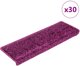 vidaXL Πατάκια Σκάλας 65x21x4 εκ. 30τμχ. Μωβ - Αντιολισθητικά Προστατευτικά Σκαλοπατιών