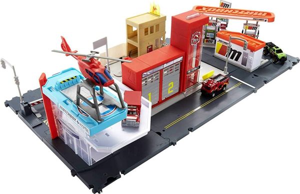 Matchbox   Prawdziwe Przygody Zestaw startowy Helikopter ratunkowy GVY82_GVY83