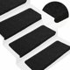Maty na schody samoprzylepne 30 szt. Czarne 65x24,5x3,5 cm