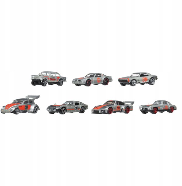 Mattel Hot Wheels Σετ 7 Αυτοκινητάκια Silver Series Classics JHF01
