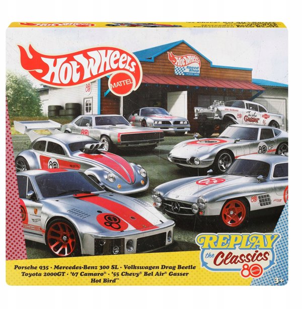 Mattel Hot Wheels Σετ 7 Αυτοκινητάκια Silver Series Classics JHF01