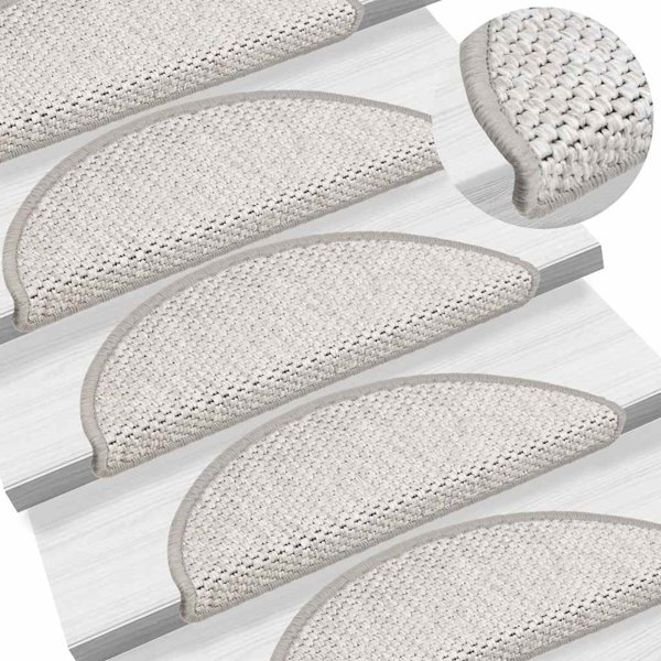 Maty na schody samoprzylepne Sisal-Look 30 szt. 56x17x3 cm Lumarko! Lumarko!