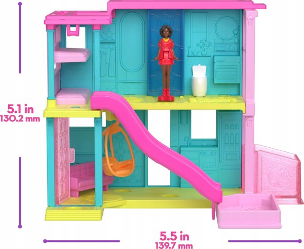 Mattel Barbie The Movie Κουκλόσπιτο BarbieLand HYF46 - Κουκλόσπιτο για Παιδιά 4+ Ετών