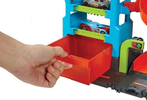 Hot Wheels City Crazy Mega Car Wash Σετ Παιχνιδιού με Αυτοκινητάκι (HDP05)