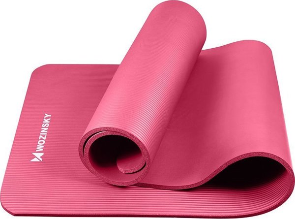 Στρώμα Γυμναστικής WNSP Yoga Mat, Αντιολισθητικό, 181 cm x 63 cm x 1 cm, Ροζ