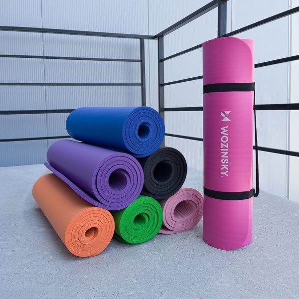 Στρώμα Γυμναστικής WNSP Yoga Mat, Αντιολισθητικό, 181 cm x 63 cm x 1 cm, Ροζ