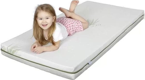 Ορθοπεδικό Στρώμα Matex Eco Green, 120x60cm, Με Θερμοπλαστικό Αφρό & Κάλυμμα Aloe Vera
