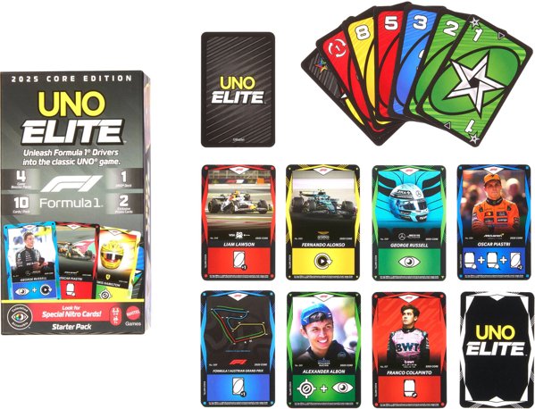 Mattel UNO ELITE F-1 kortos (Starter Pack) (JLV42)