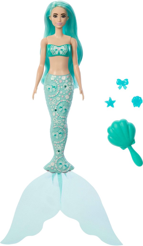 Mattel BARBIE COLOR REVEAL undinės siurprizų rinkinys, brangakmenių serija (JMW61)