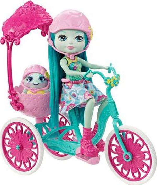 Mattel Enchantimals - Ποδήλατο για δύο + κούκλα χελώνα (FJH11/FCC65)