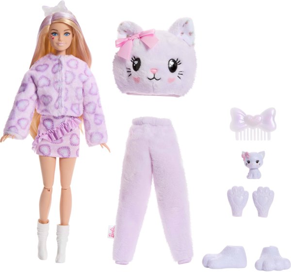 Mattel BARBIE CUTIE REVEAL CARE BEARS SWEET BOWS siurprizų rinkinys – katytė (JJP64)