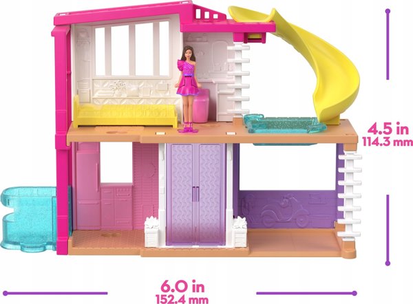Mattel Barbie Κουκλόσπιτο Barbieland HYF47, Πλαστικό, Για Παιδιά 4+ Ετών