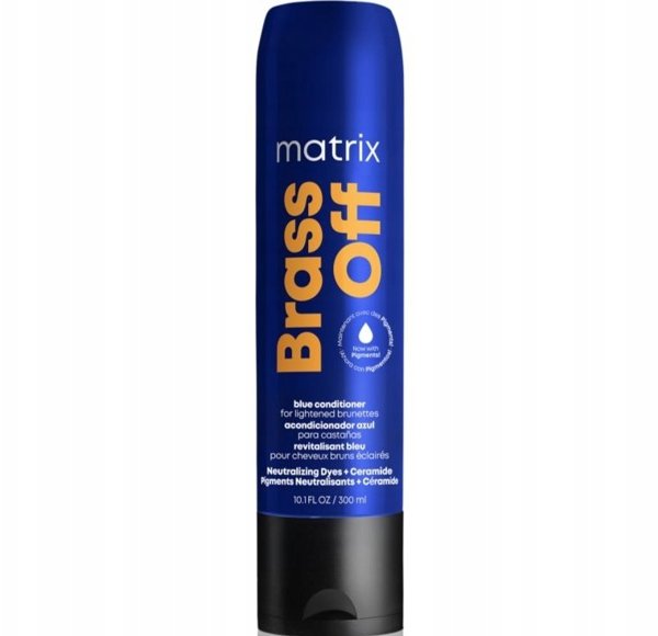 Matrix Total Results Brass Off Conditioner, Μαλακτικό Εξουδετέρωσης Κίτρινων Τόνων για Ξανθά Μαλλιά, 300ml