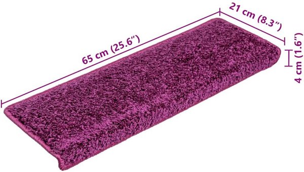Maty na schody 20 szt. 65x21x4 cm Fioletowe Lumarko!