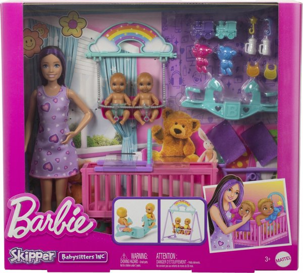 Mattel Barbie Skipper Σετ Μπέιμπι Σίτερ με Κούκλα και Αξεσουάρ