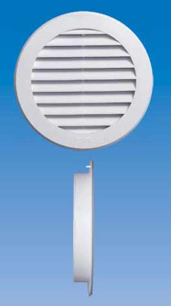 Maxpol Kratka okragla fi125 160mm biala - 077