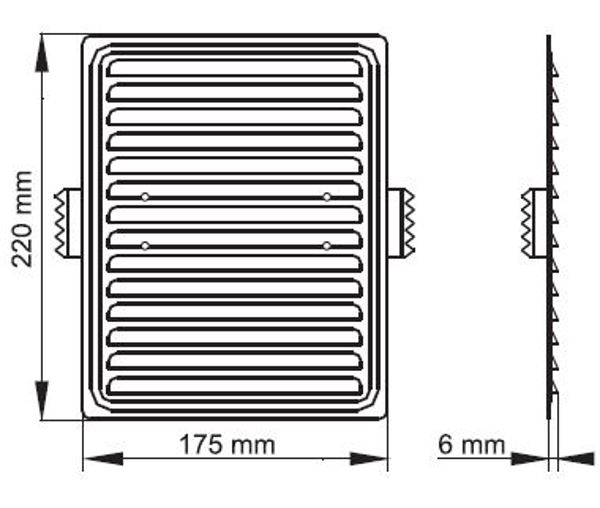 Maxpol kratka uniwersalna 175x220 mm chromonikiel