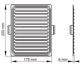 Maxpol kratka uniwersalna 175x220 mm chromonikiel