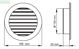 Maxpol Kratka okragla fi150 185mm biala - 025