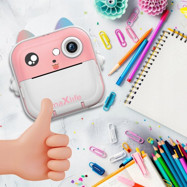 Maxlife printing camera MXPC-100 pink 5907457737174