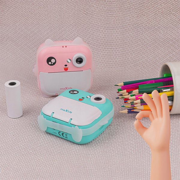 Maxlife printing camera MXPC-100 pink 5907457737174