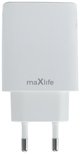 Maxlife MXTC-10-20AC PD QC charger 1x USB-C 1x USB 20W white 5907457789838