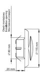 Maxpol Ανεμοδιακόπτης καθολικός fi80mm λευκός - 181