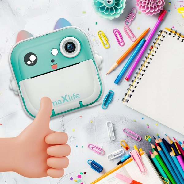 Maxlife printing camera MXPC-100 blue 5907457737167