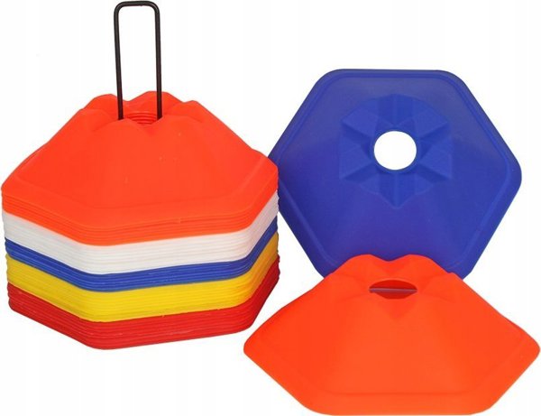 Maxwel Κώνος Σήμανσης HEX 5 cm, Σετ 40 Τεμάχια