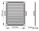 Maxpol Kratka metalowa 175x220mm brazowa uchwyt rozprezny - 307