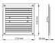 Maxpol Kratka wentylacyjna z siatka 215x215mm biala - 014