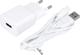 Φορτιστής Maxlife MXTC-01 1x USB 1A λευκός + καλώδιο Lightning 5900495758484