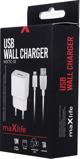 Φορτιστής Maxlife MXTC-01 1x USB 1A λευκός + καλώδιο Lightning 5900495758484