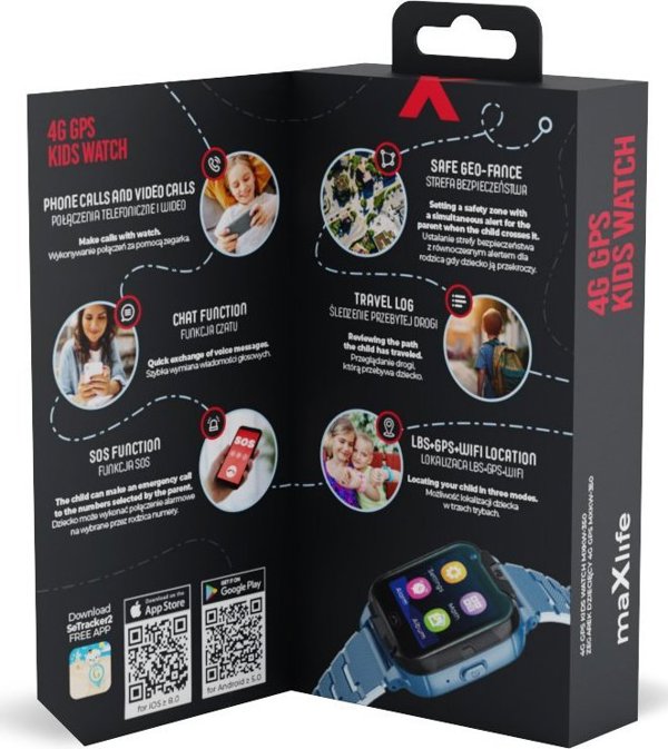 Maxlife smartwatch 4G MXKW-350 blue GPS WiFi