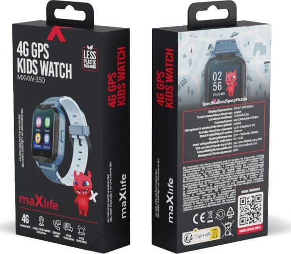 Maxlife smartwatch 4G MXKW-350 blue GPS WiFi