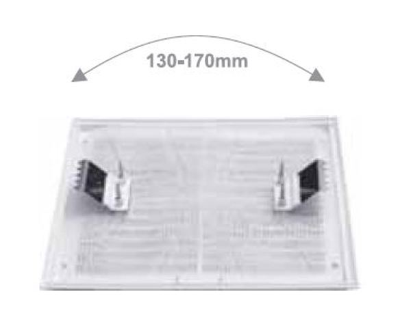 Αεραγωγός 215x215mm λευκός Maxpol