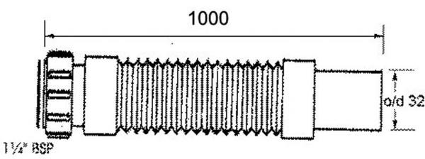 McAlpine Ελαστικός Σύνδεσμος 5/4"x32x1000mm FLXCCB1