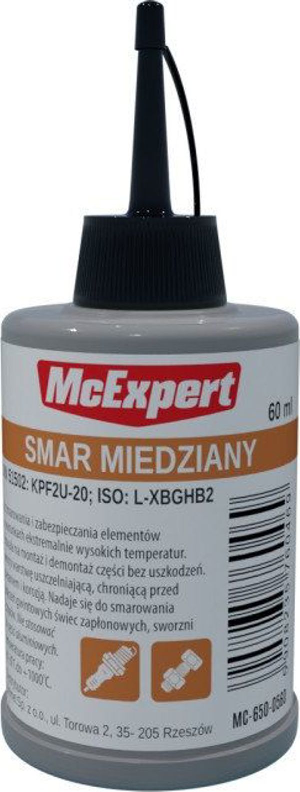 McExpert Σπρέι Χαλκού Λίπανσης Υψηλών Θερμοκρασιών 60ml - Προστασία από Διάβρωση και Τριβή