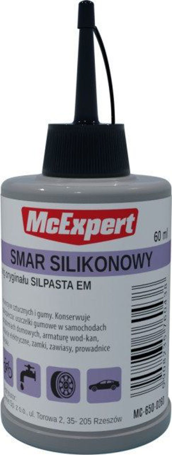 McExpert Σπρέι Σιλικόνης Λίπανσης & Προστασίας για Πλαστικά και Καουτσούκ 60ml