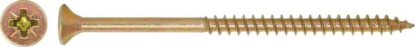 MCFIX Wkret do drewna ocynk zolty 6.0x130mm gwint niepeln